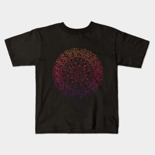 My 'very' Second - hand drawn - Mandala - gradient - with a hint of shading :) Kids T-Shirt